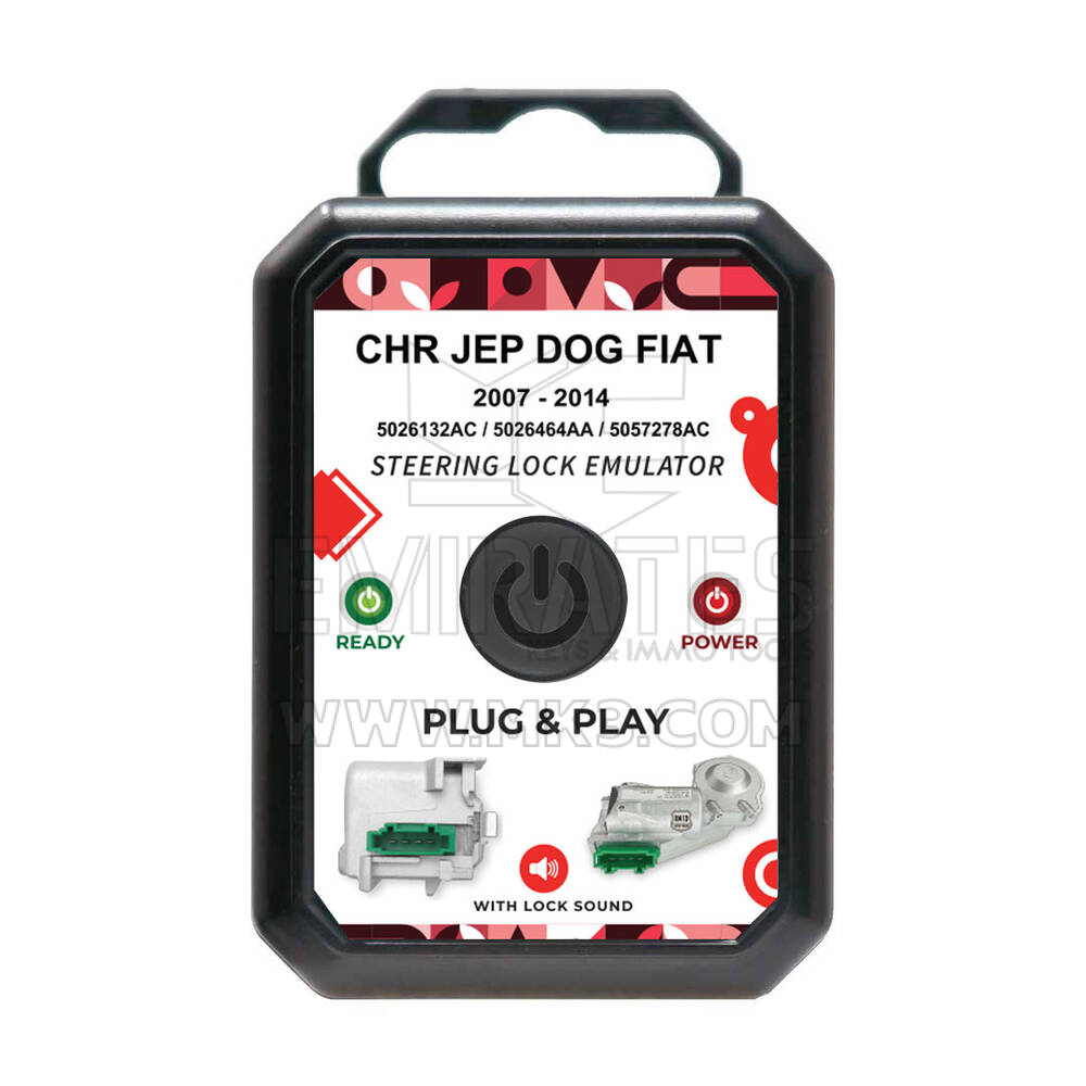 Steering Lock Emulator  Jeep Chrysler Dodge Fiat Emulator , Plug and Start Jeep Chrysler Dodge Lancia ESL ELV - With Lock Sound No Programming Required | Emirates Keys