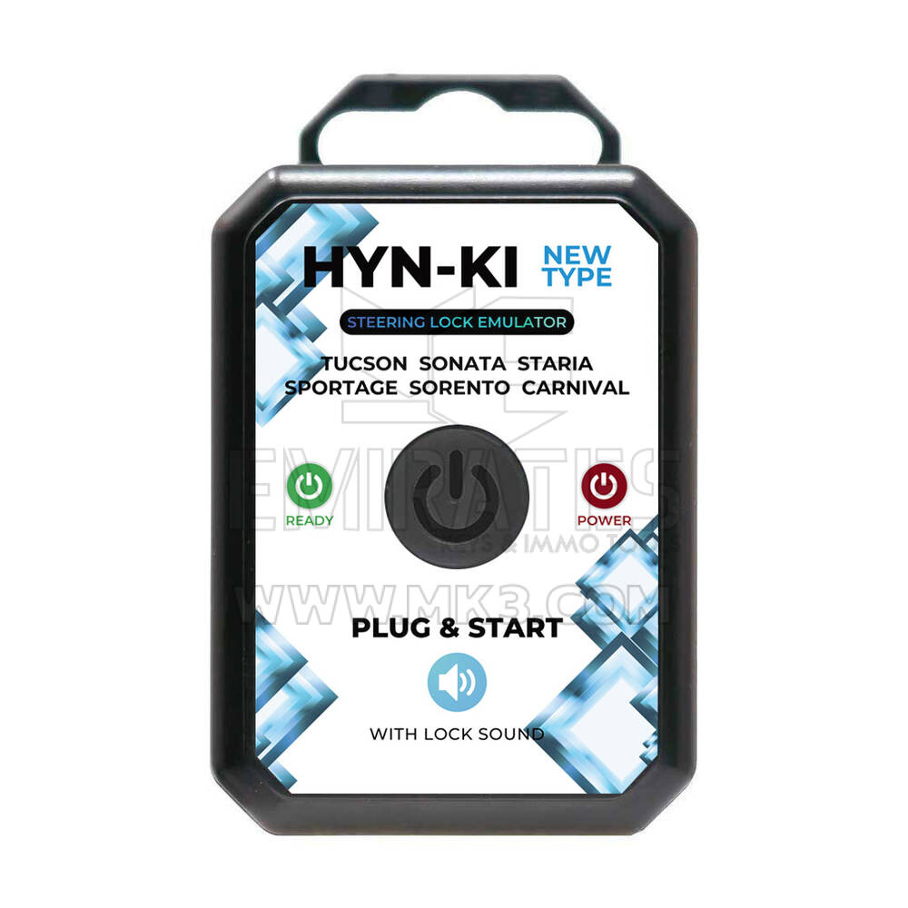 Novo Hyundai Kia Novo tipo de simulador de emulador de bloqueio de direção com som de bloqueio, sem necessidade de programação (Plug and Play) | Chaves dos Emirados