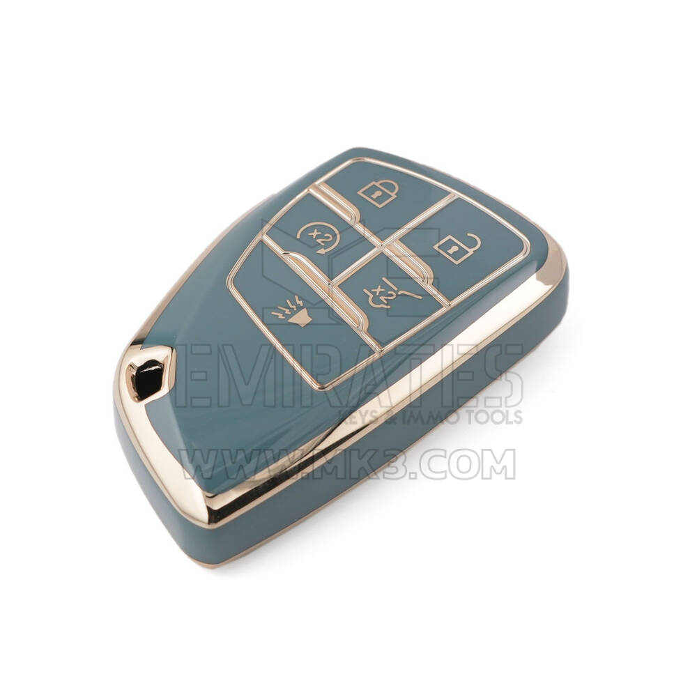 New Aftermarket Nano High Quality Cover For Buick Smart Remote Key 5 Buttons Gray Color BK-D11J5A | Emirates Keys