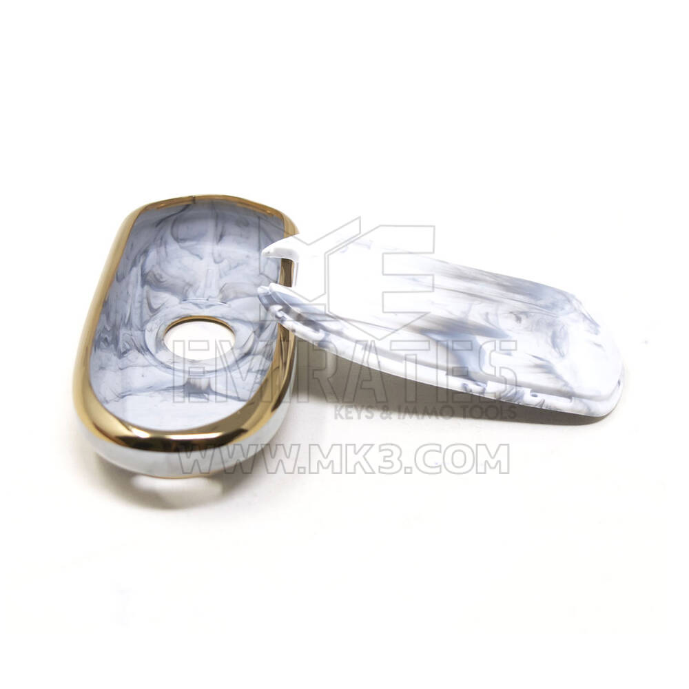 New Aftermarket Nano High Quality Marble Cover For Buick Remote Key 6 Buttons White Color BK-A12J6 | Emirates Keys