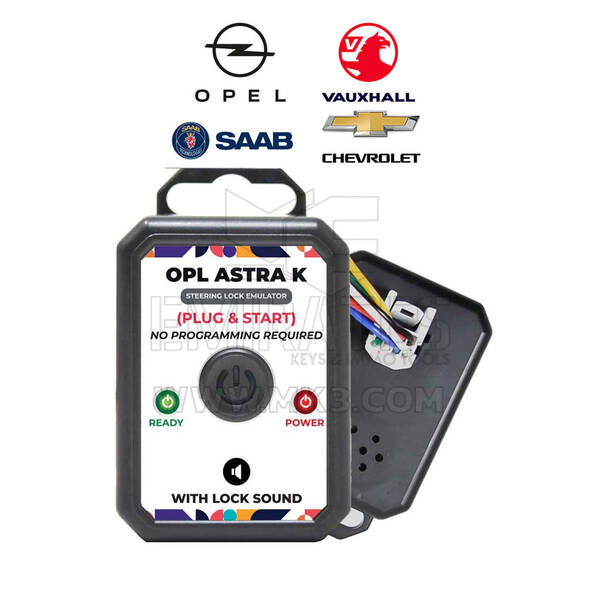 Emulador de Opel - Emulador de Vauxhall - Simulador de emulador de bloqueo de dirección Astra K con enchufe de sonido de bloqueo y arranque