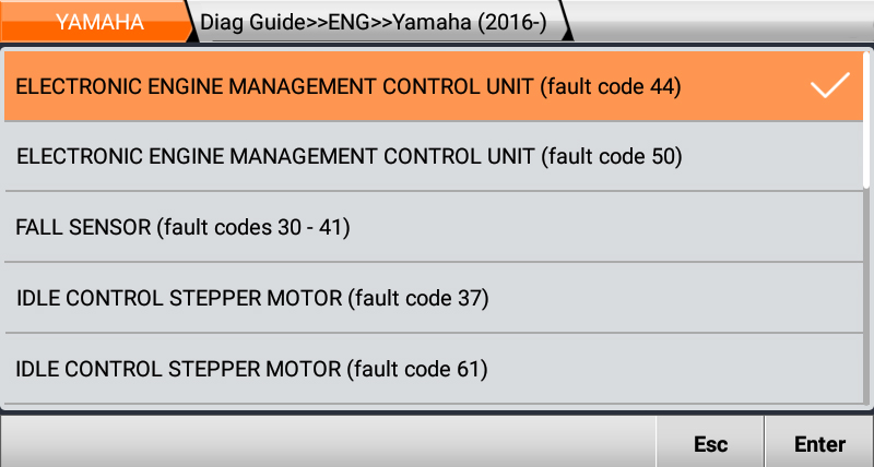 Diag Guide Yamaha 2016