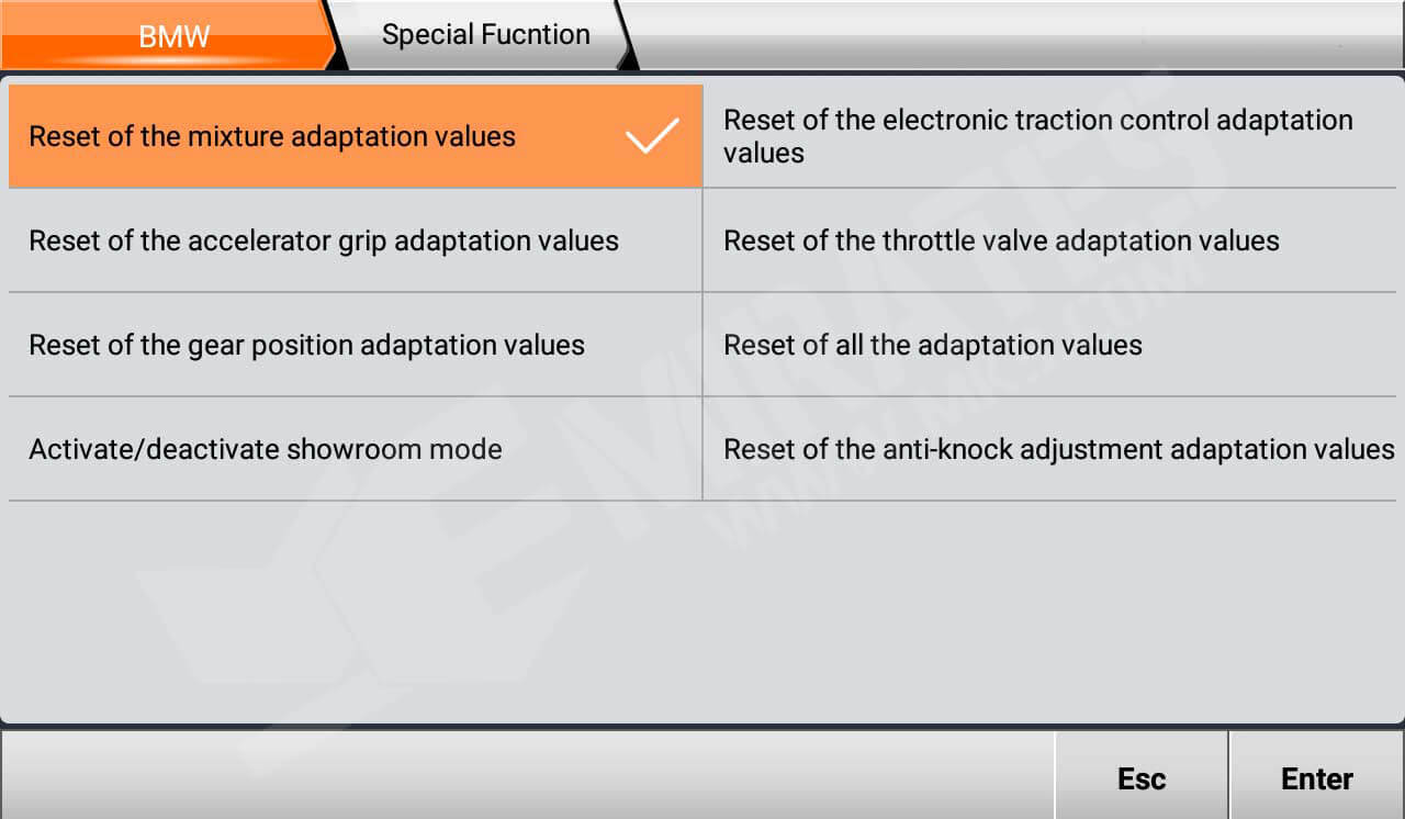 OBDStar MS80 Special Function BMW