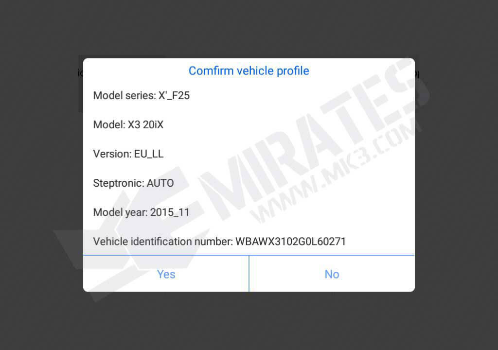 X100PAD Elite Read ECU