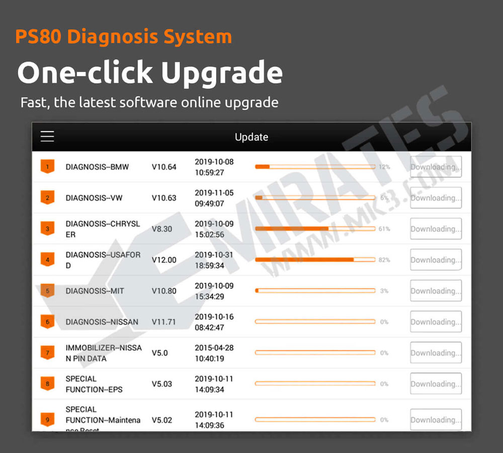 XTool PS80 Diagnostics System One Click Upgrade