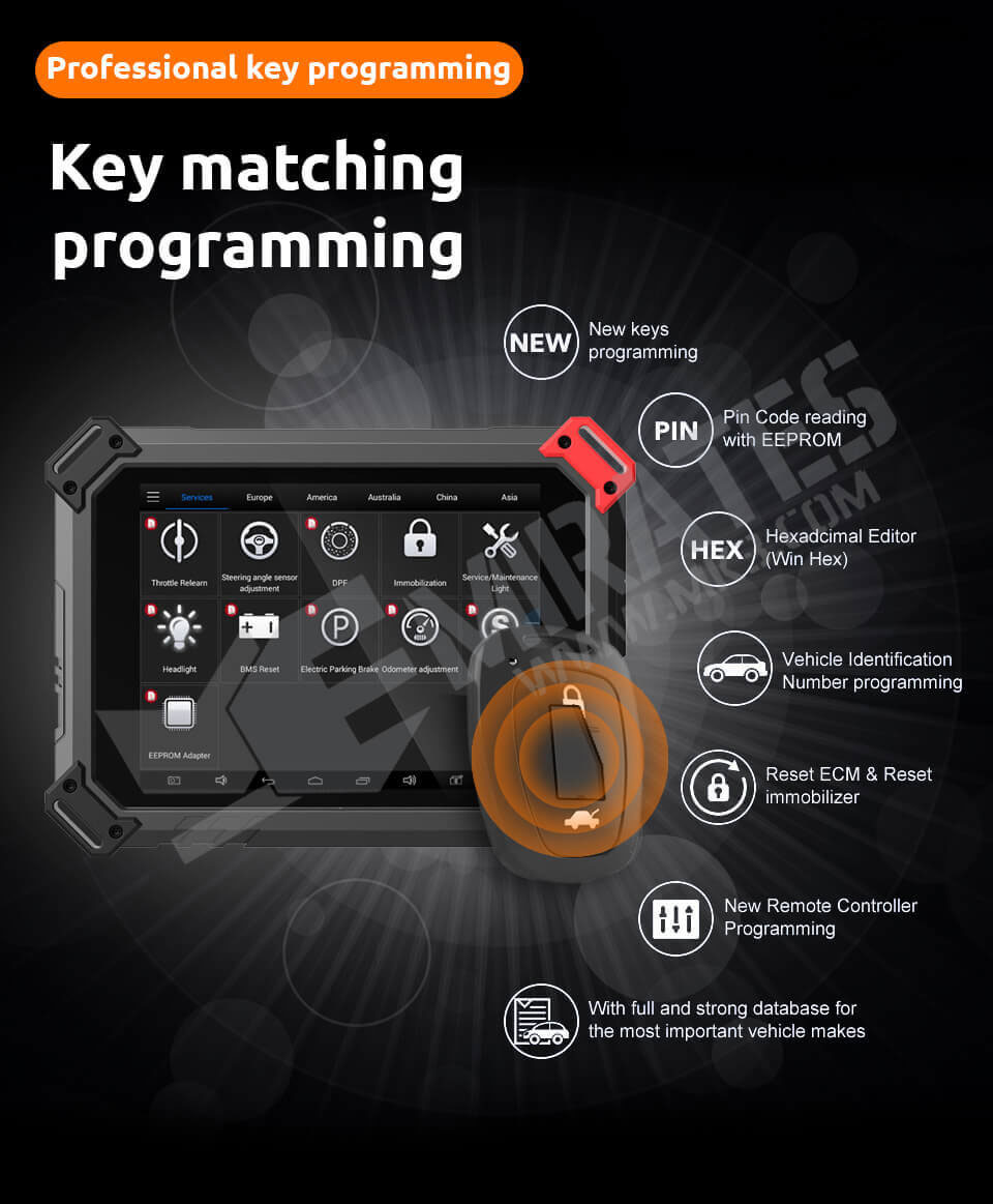 XTool PS80 Key Matching Programming