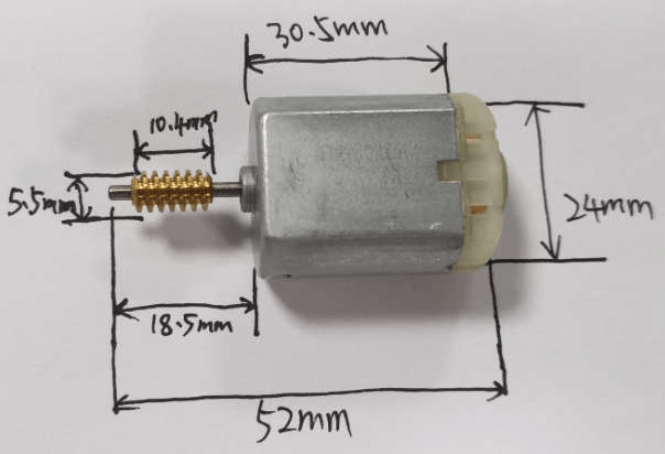 Motor para espejo de coche 19200 RPM 12vdc velocidad: 12500rpm