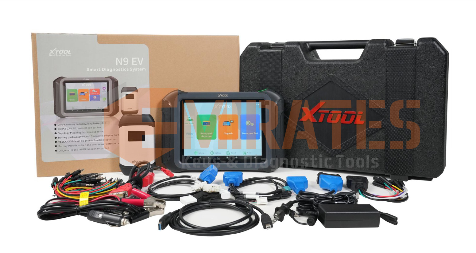 نظام التشخيص الذكي XTool NEXT N9EV EV مع كشف البطارية، واختبار نشط، وترميز وحدة التحكم الإلكترونية، ورسم خرائط الطوبولوجيا، ونظام ADAS، وDoIP | مفاتيح الإمارات
