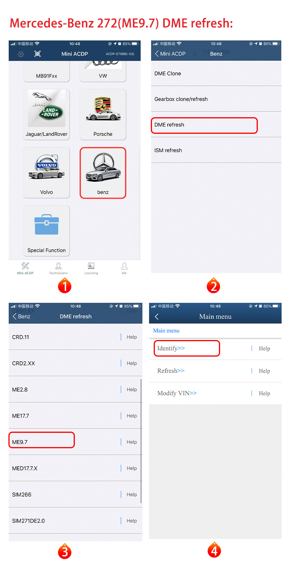 Yanhua Mini ACDP 2 Second Generation Module 18 Mercedes-Benz DME/ISM Refresh Support Mercedes-Benz 271/272/273 etc | Emirates Keys
