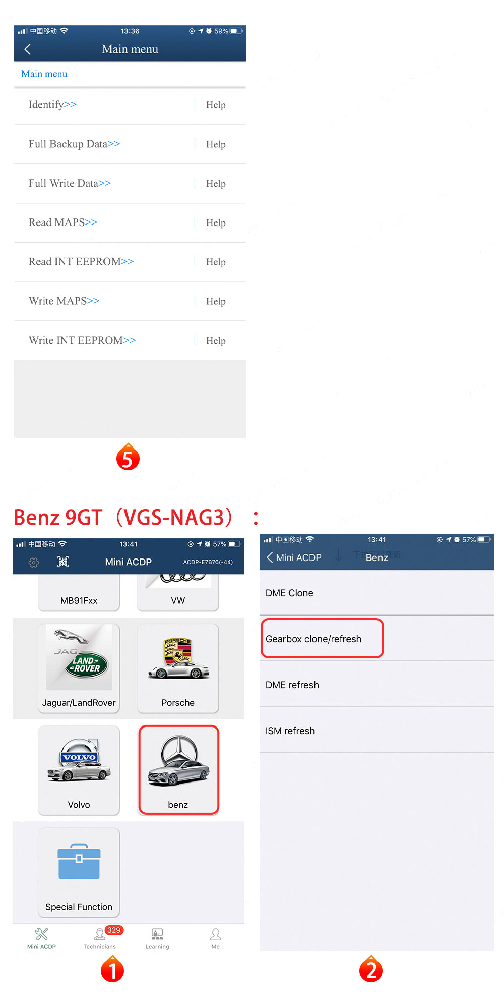Yanhua Mini ACDP 2 Second Generation Module 19 Yanhua Mini ACDP 2 Module 19 SH725XX Gearbox Clone Support all ZF 8HP,DQ380/DQ381 0DE,MB VGS-NAG3,BMW GETAG 7DCT and BMW TEMIC DKG gearbox clone | Emirates Keys