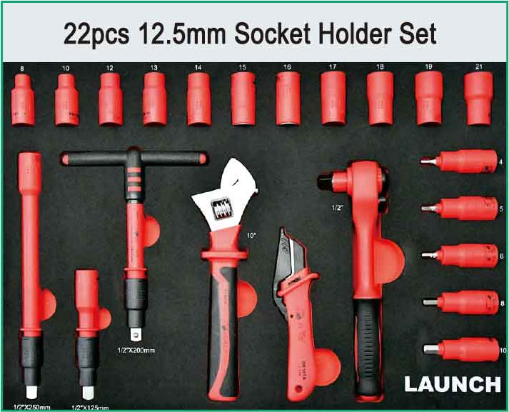 New TTH-84 EV Maintenance Tool Cart Kit  Insulated Tools Cart Includes 7 Layers With Different Tools To Meet The Demands Of Most EV Models | Emirates Keys