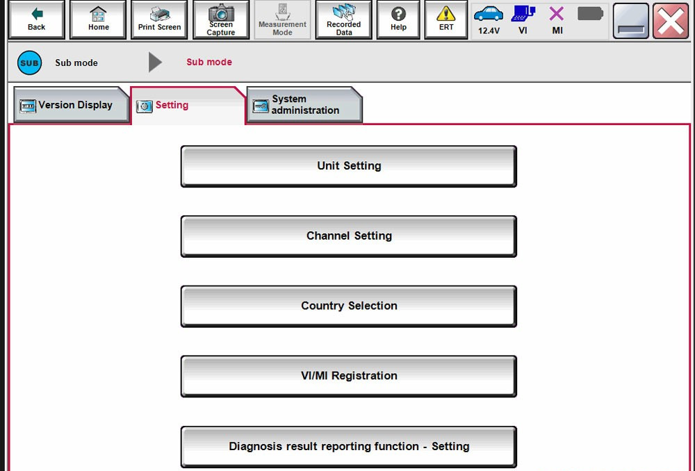 vxdiag nissan software function