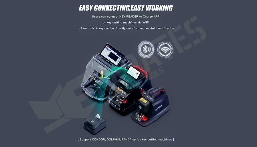 Xhorse XDKP00GL Key Reader Works with Xhorse APP and Key Cutting Machines