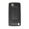 Peugeot Flip Remote Key Shell 3 Button without Battery Holder