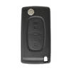 Peugeot Flip Remote Key Shell 2 Buttons without Battery Holder HU83 Blade