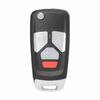 Xhorse VVDI VVDI2 Wire Flip Remote Key 3+1 Button XKAU02EN Audi Type