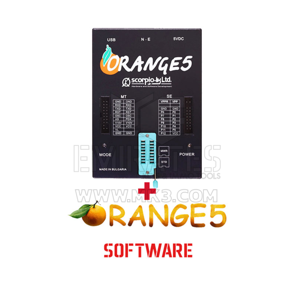 Programador original Scorpio Orange5 - Kit de chaveiro com 30 adaptadores/cabos e software imobilizador HPX