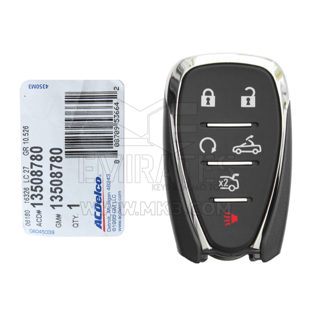 NEW Chevrolet Camaro 2016-2020 Genuine/OEM Smart Key Remote 6 Buttons 433MHz 13508780, 13594573, 13529653,13529653 / FCCID: HYQ4EA | Emirates Keys