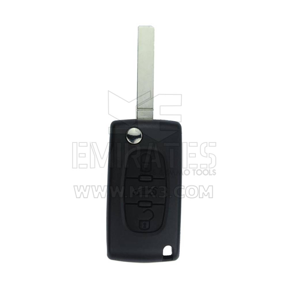 New Aftermarket Peugeot 407 Flip Remote 3 Button 433MHz ASK
