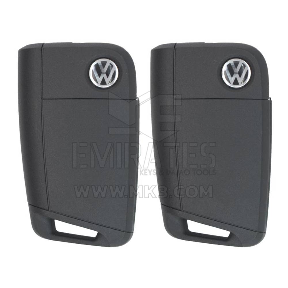 Yeni Marka VW MQB BA Yeni Tip 2x Flip Uzaktan Anahtar 3 Düğmeler 433MHz Kilitli Volkswagen için Set | Emirates Anahtarları