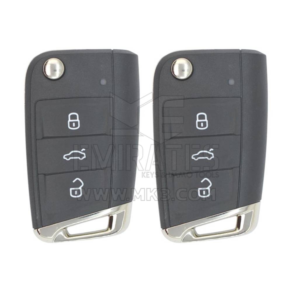 VW MQB BG Nuevo tipo 2x Flip Remote Key con juego de bloqueo | mk3