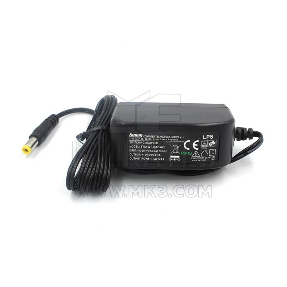 Abrites ZN062 Adaptateur d'alimentation CC de rechange 12 V/0,5 A pour Abprog ainsi qu'à tout autre moment où vous aurez besoin d'alimenter des modules qui nécessitent jusqu'à 0,5 A de puissance.