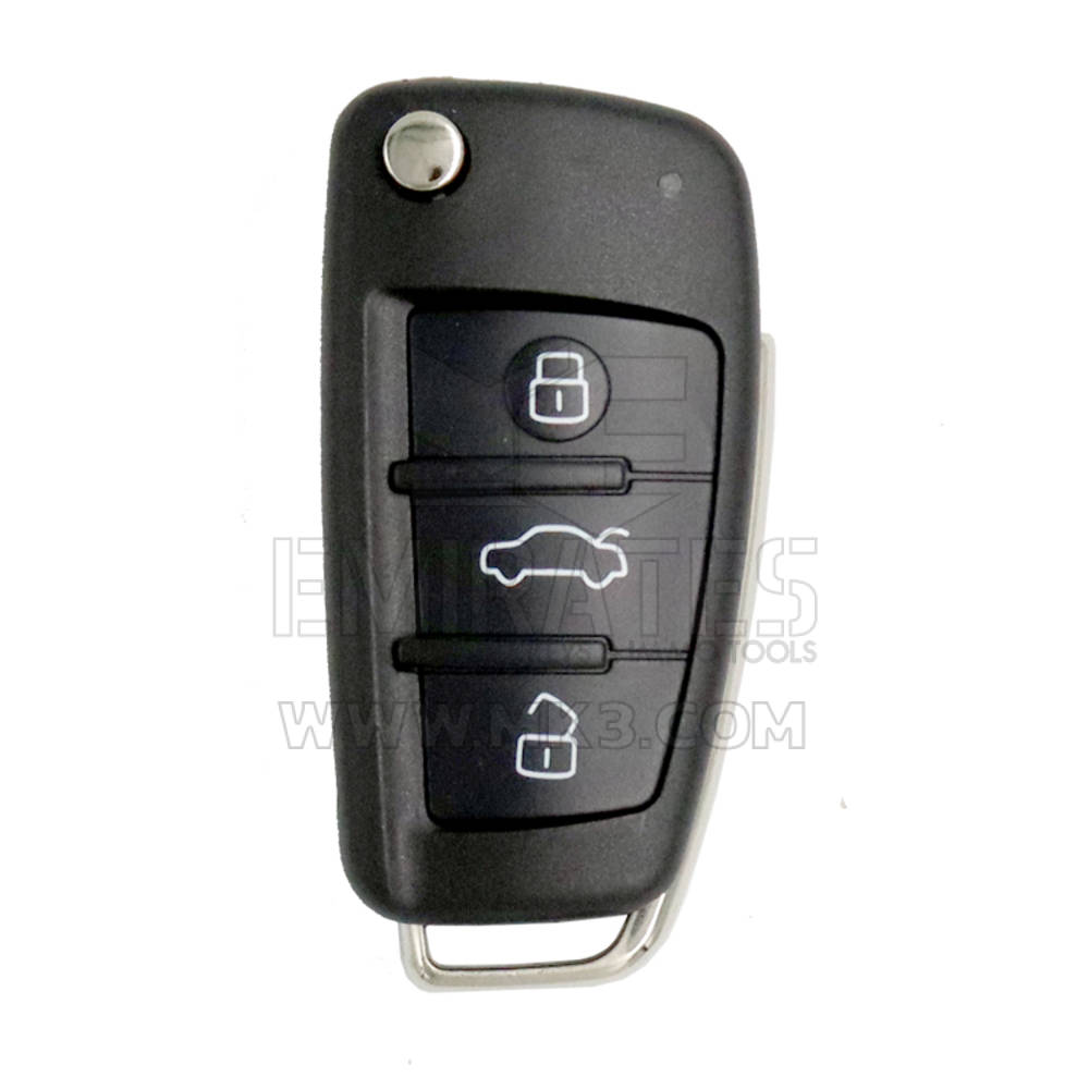 Audi A6L Q7 Flip Remote Key 3 أزرار 315MHz 8E Transponder