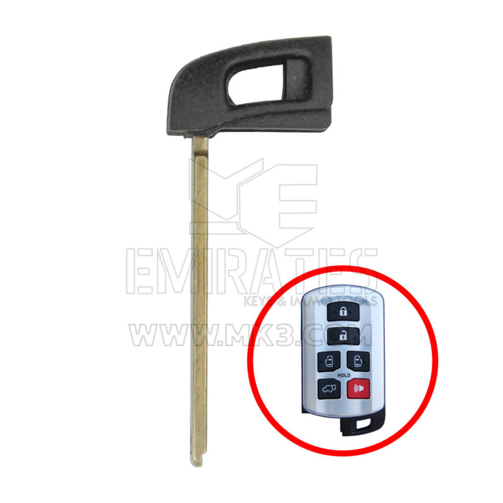 Toyota Sienna Smart Key Remote Emergency Blade