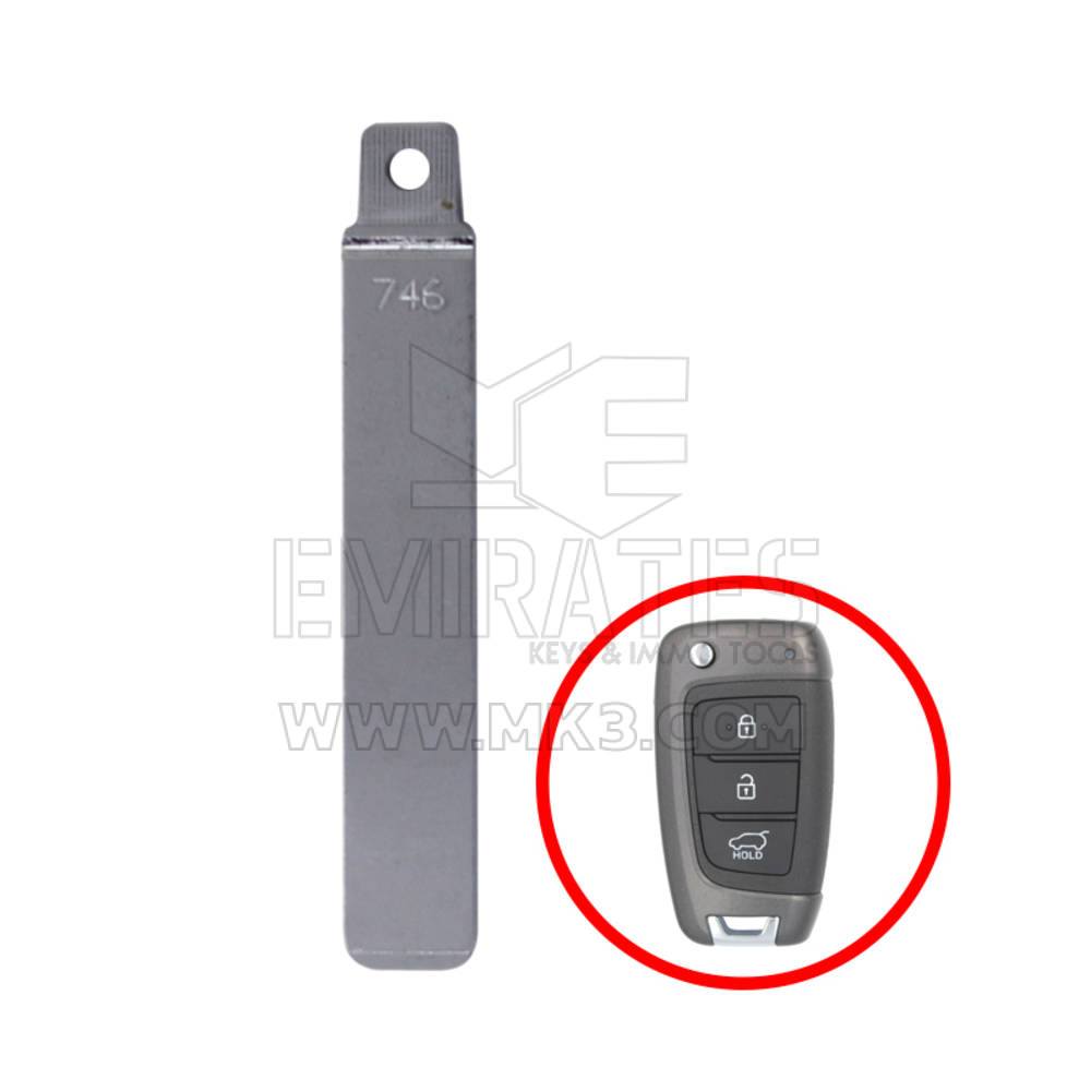 Hyundai Accent 2018 Genuine Flip Remote Key Blade 81996-H5000