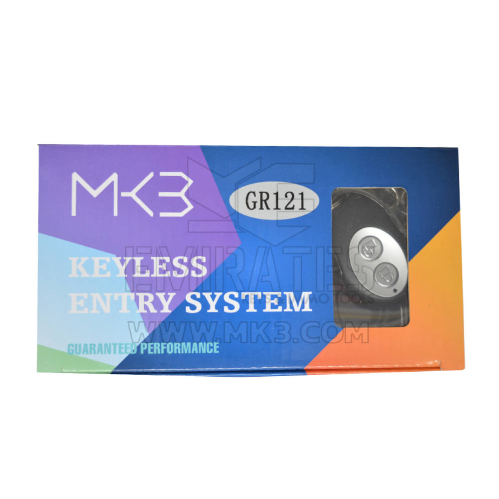 Keyless Entry System Remote 2 Buttons Model GR121 - MK18689 - f-3