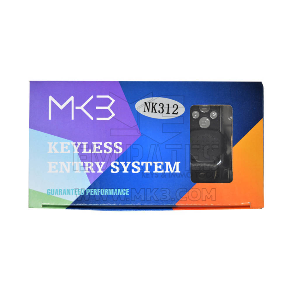 Keyless Entry System Remote 4 Buttons Model NK312 - MK18692 - f-3