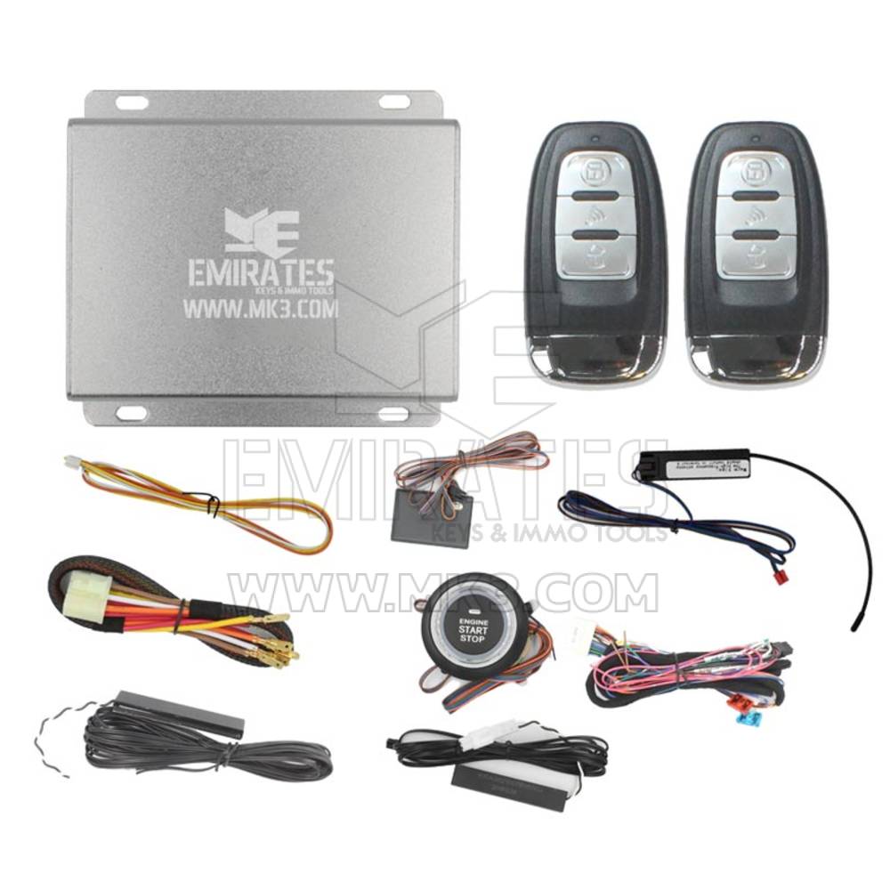 Sistema universal de partida do motor EG-002 Audi Smart Key 3 botões