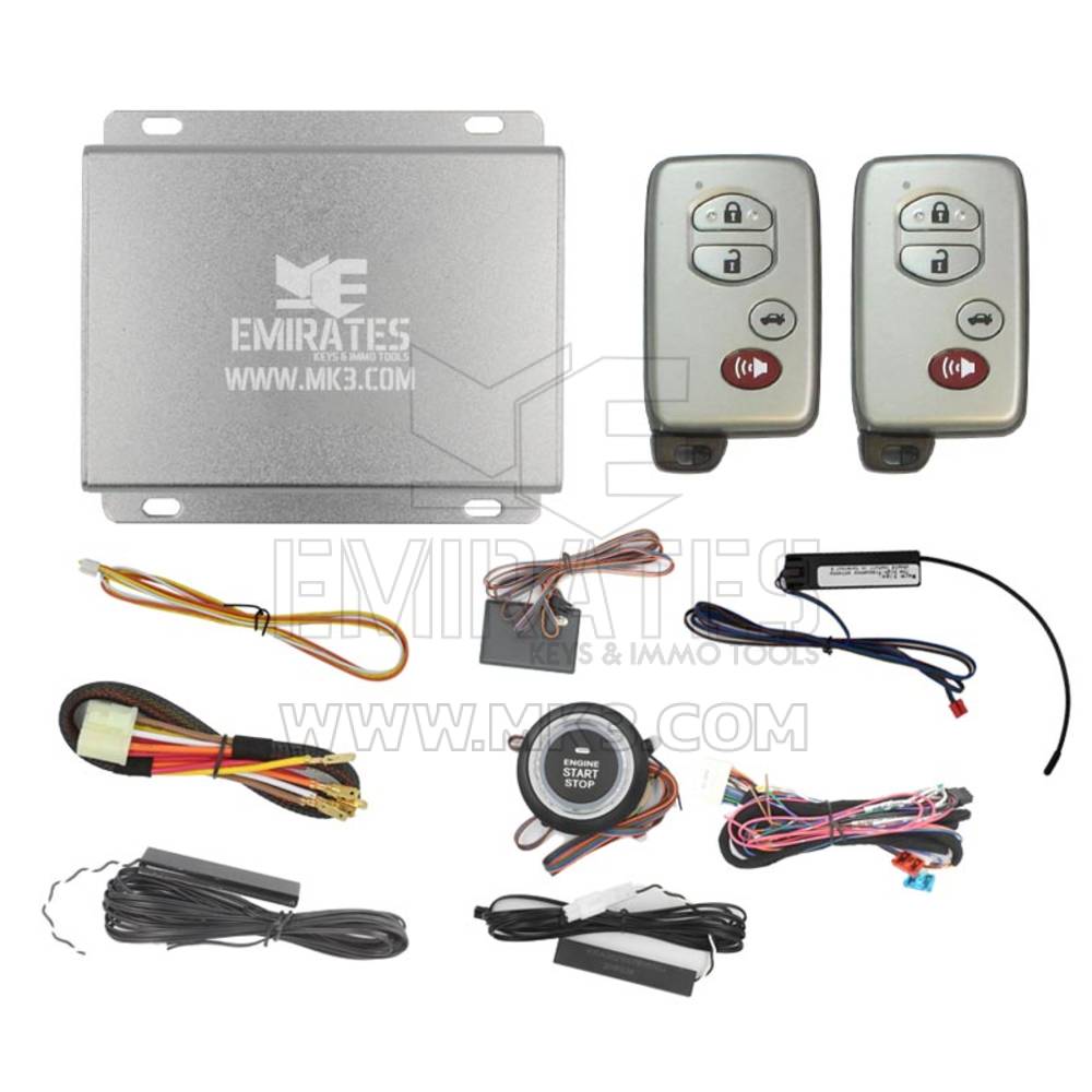 نظام بدء تشغيل المحرك العالمي EG-013 Toyota Land Cruiser Smart Key 4 أزرار