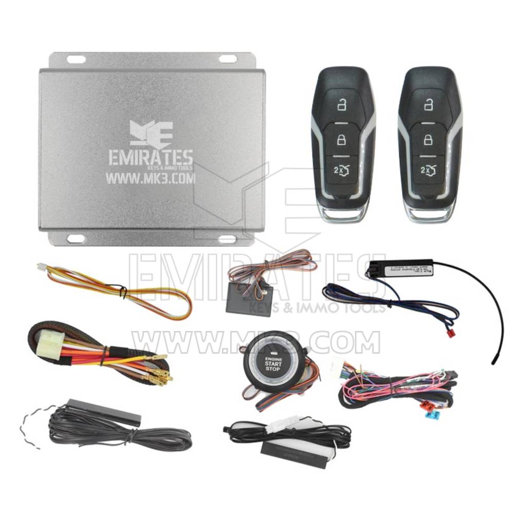 Sistema di avviamento motore universale EG-009 Ford Smart Key 3 pulsanti