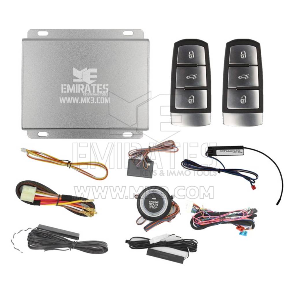 Sistema Universal de Arranque de Motor Passat Smart Key 3 Botones EG-003