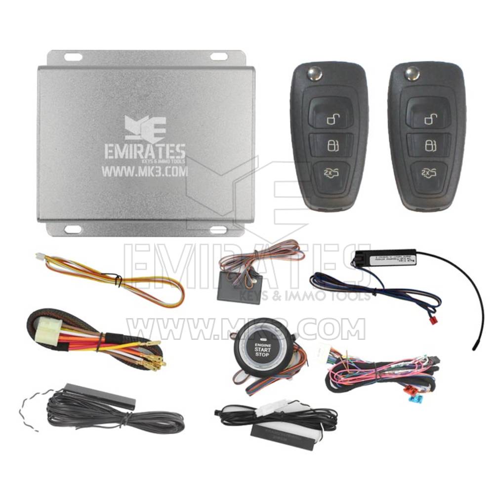 نظام بدء تشغيل المحرك العالمي EG-010 Ford Smart Flip Remote Key Type