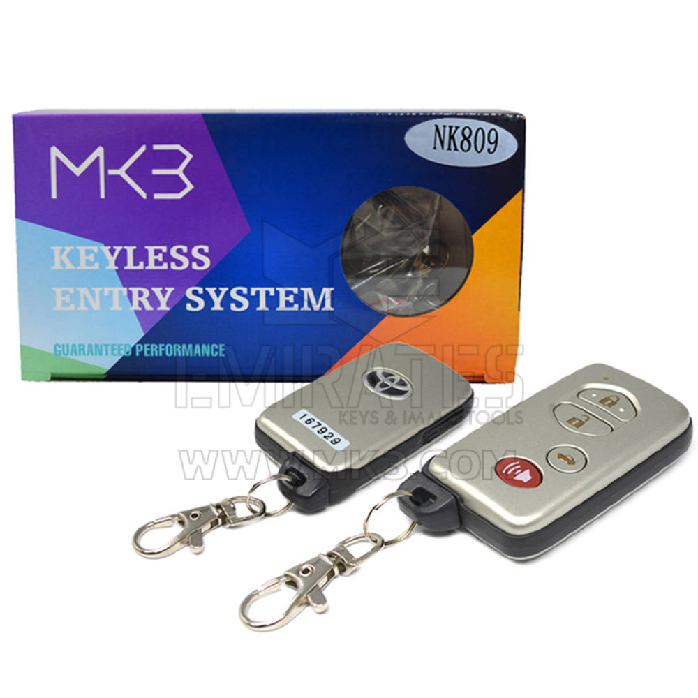 Sistema de entrada keyless da Toyota de 3+1 botões modelo NK809 - MK18820 - f-3