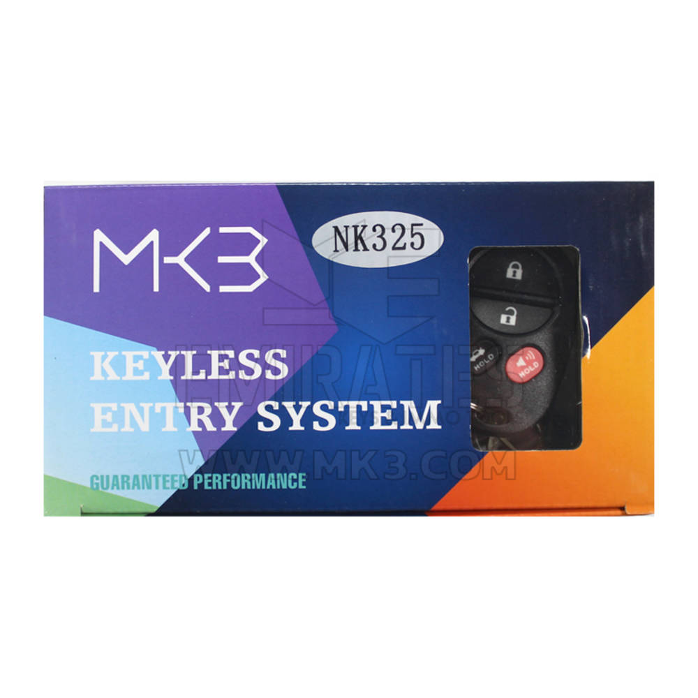 Keyless Entry System Toyota 3+1 Button Model NK325 - MK18825 - f-3