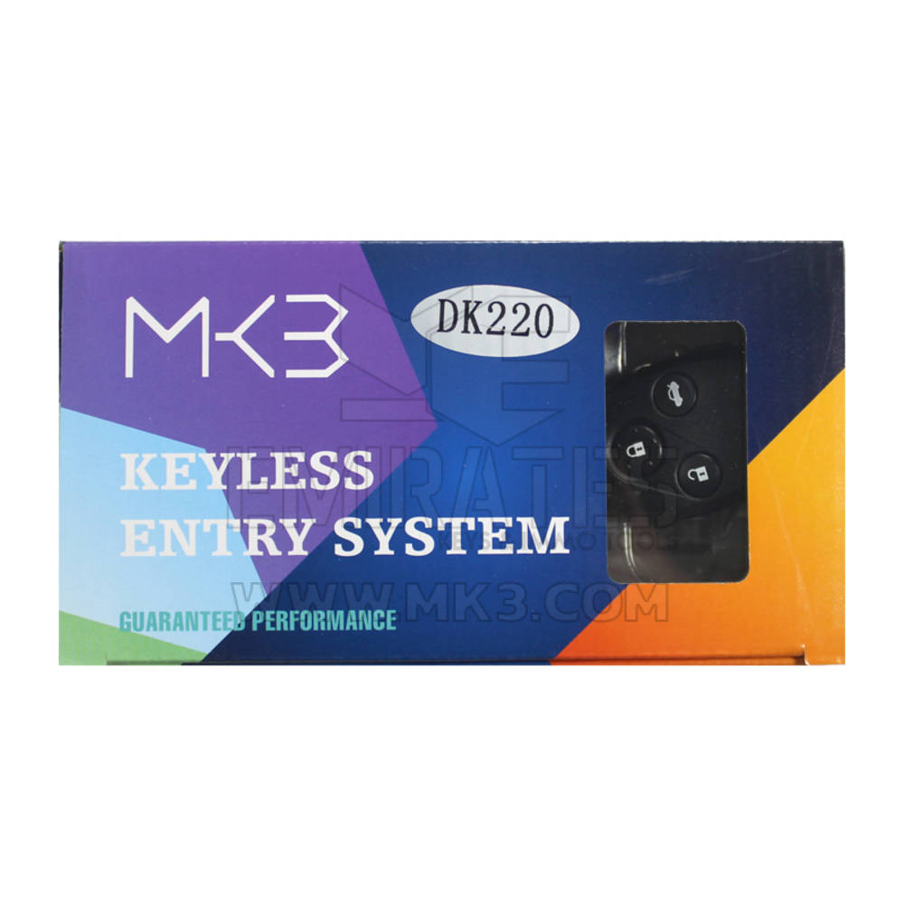 Sistema de entrada keyless Honda 3 botões modelo DK220-Honda - MK18838 - f-3