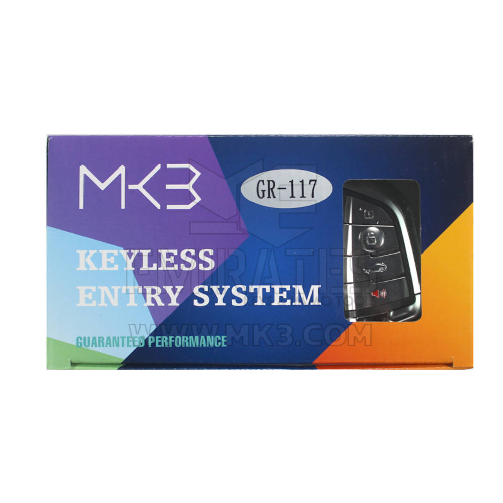 Sistema de entrada keyless de 3 + 1 botões modelo GR117 da BMW FEM - MK18873 - f-4