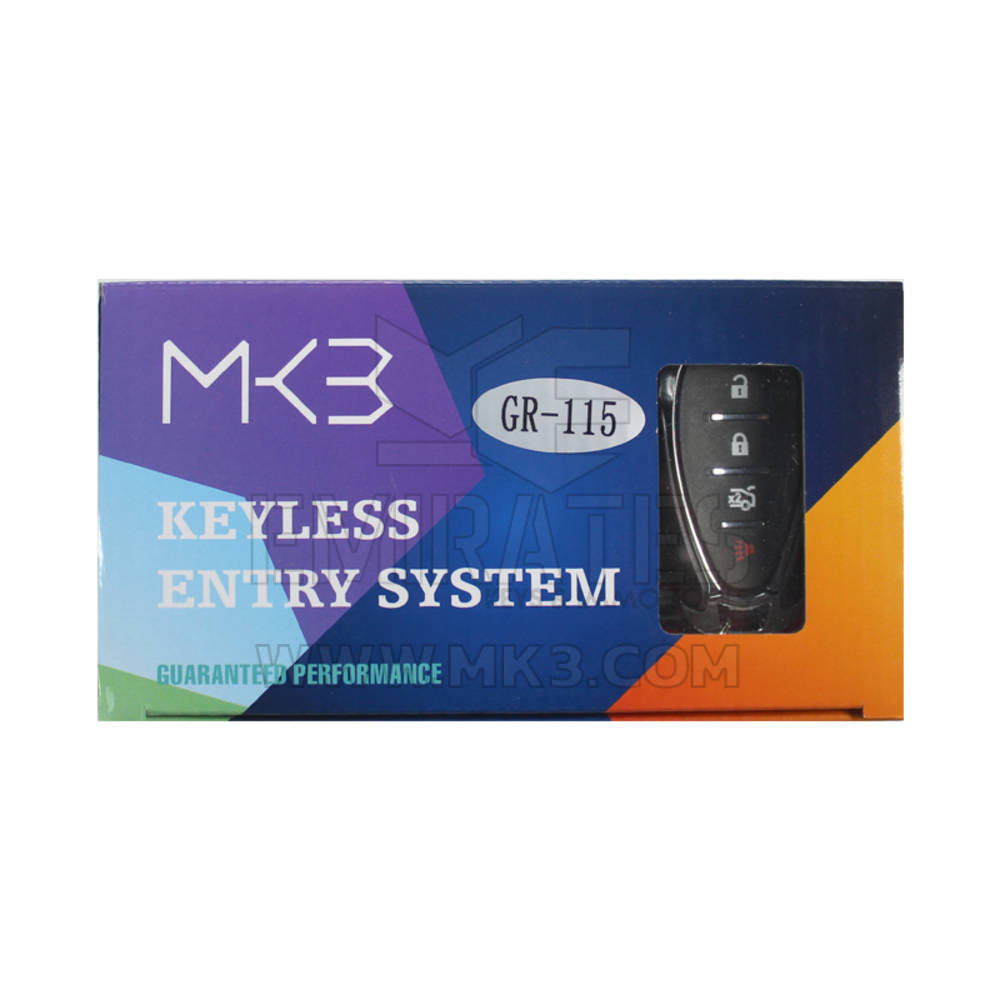 Keyless Entry System Chevrolet Smart 3+1 Button Model GR115 - MK18874 - f-3