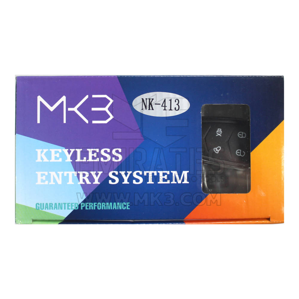 Sistema de entrada keyless inteligente de 4 botões modelo NK413 - MK18877 - f-3
