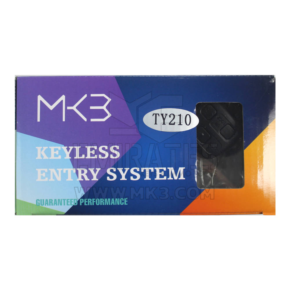 Sistema de entrada keyless de 3 botões modelo TY210 da Toyota - MK18889 - f-3