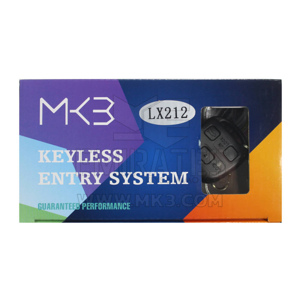 Sistema de entrada keyless de 3 botões modelo lx212 da Lexus - MK18890 - f-3