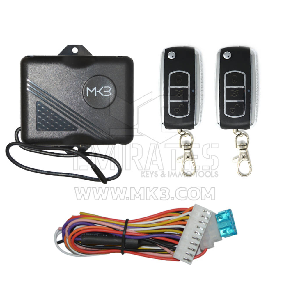 Keyless Entry System Bently Chrome Flip 3 Buttons Model FK125