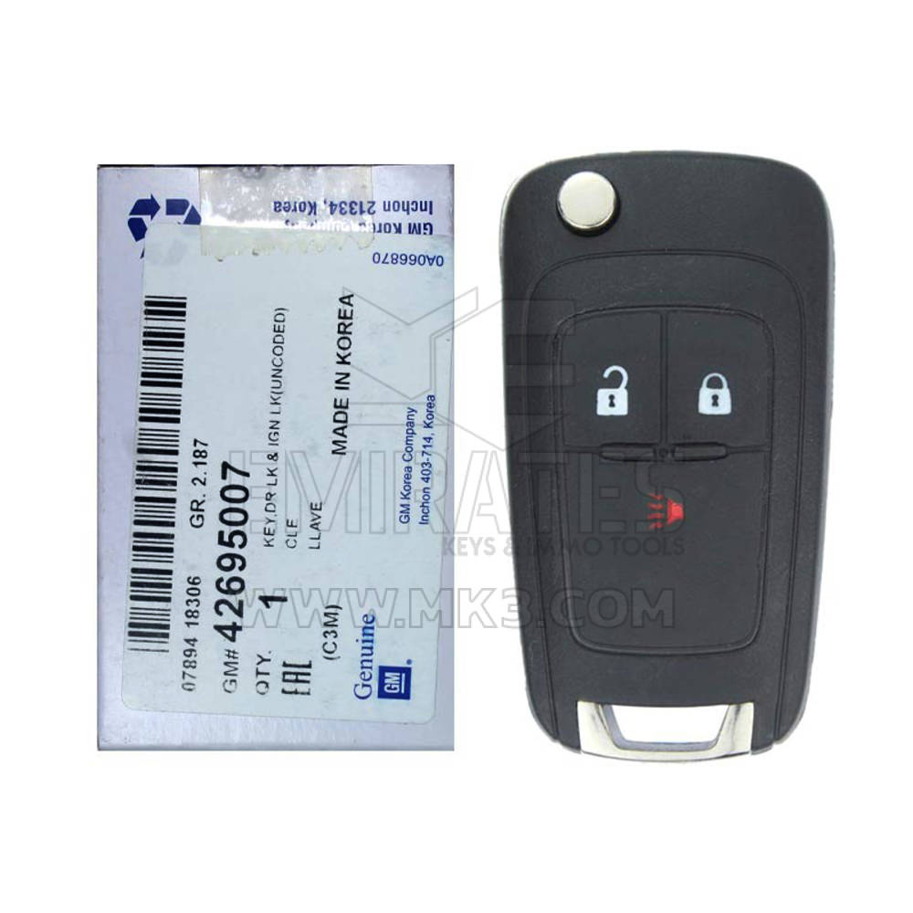 Chevrolet Spark 2013-2016 Genuine Flip Remote key 315MHz 42695007 - MK13866 - f-2