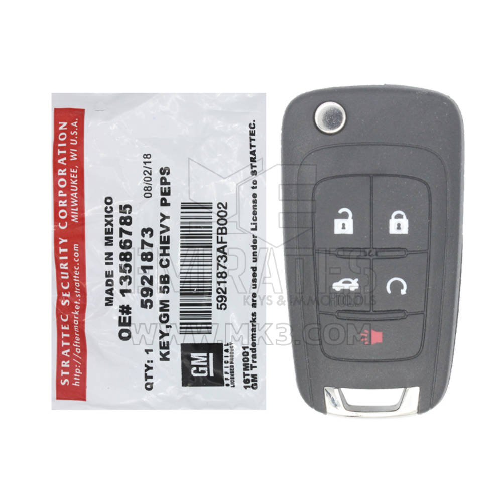 Chevrolet Impala Cruze Malibu 2011-2017 Genuine Proximity Flip Remote Key 315MHz 5921873 - MK13893 - f-2