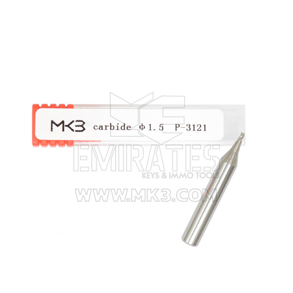 Material de carburo de fresa de extremo 1,5 mm φ1.5xD6x40x3F