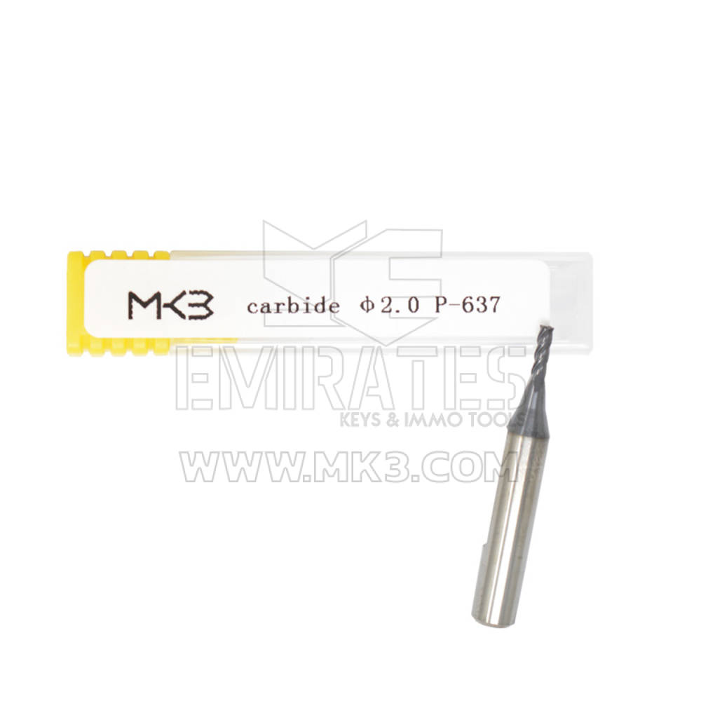 End Mill Cutter Carbide Material 2.0mm φ2.0x6.3xD6x40x4F