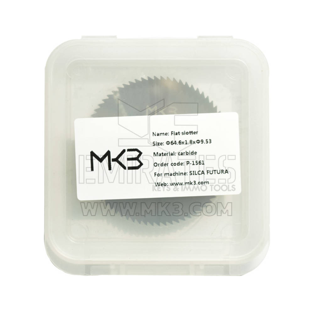 Flat Slotter Cutter Carbide Material Φ64.6x1.8xΦ9.53 | MK3